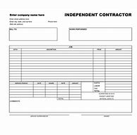 Image result for Contractor Invoice Template