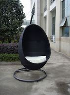 Image result for Patio Rattan Swing Chair