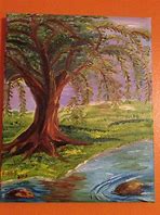 Image result for Acrylic Painting Weeping Willow Tree