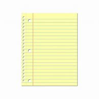 Image result for Yellow Notebook Paper