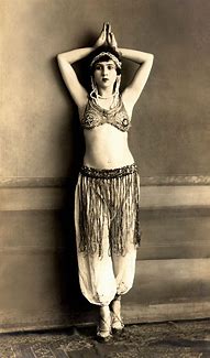 Image result for Vintage Belly Dancer Painting Souvenir