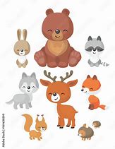 Image result for Kawaii Cute Forest Animals