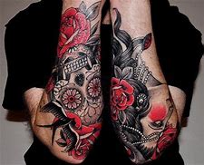 Image result for Sugar Skull Forearm Tattoo