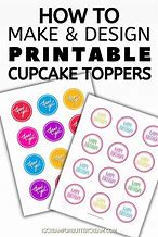 Image result for Cupcake Topper Template Free