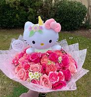 Image result for Hello Kitty and Flowers