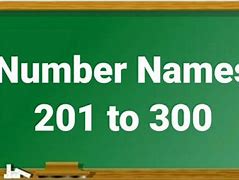 Image result for Number Chart 201 300+ Printable