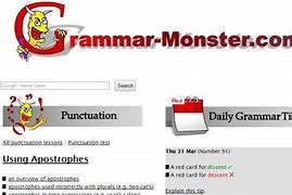 Image result for Grammar Monster