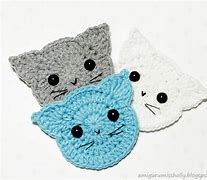 Image result for Crochet Cat Applique Pattern Free