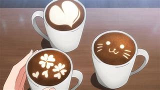 Image result for Aesthetic Anime Coffee Art