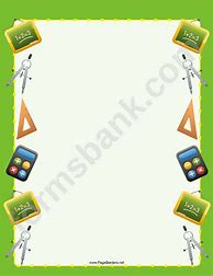 Image result for Math Border Template