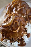 Image result for Hamburger Steak Gravy and Rice