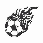 Image result for Soccer On Fire Ball Images Outline