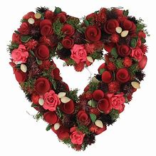 Image result for Heart-Shaped Valentine's Day Wreath