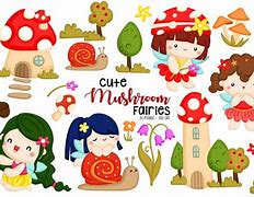 Image result for Mushroom Fairy Clip Art