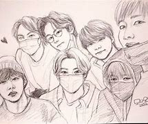 Image result for BTS Sketch Drawing