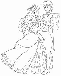 Image result for Ariel and Prince Eric Coloring Pages