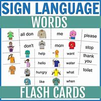 Image result for Sign Language Flash Cards for Kids Printable