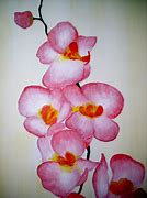 Image result for Orchid Acrylic Painting On Canvas