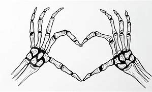 Image result for Skeleton Broken Heart Drawing Easy