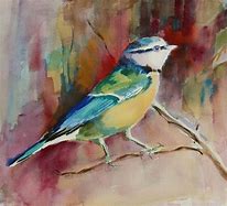 Image result for Paintings of Red Birds