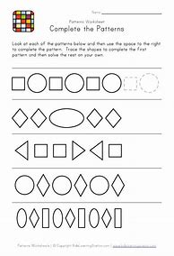 Image result for Printable Pattern Worksheets 2nd Grade