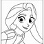 Image result for Rapunzel Black and White Coloring Pages