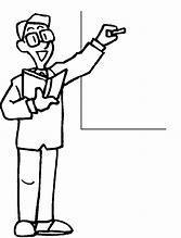 Image result for Teacher with Pen Clip Art Black and White