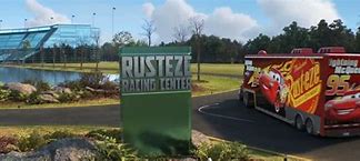 Image result for Cars 3 Rust-eze Racing Center