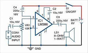 Image result for LM386 Sine Wave Oscillator Circuit