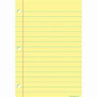 Image result for Yellow Notebook Paper with Design