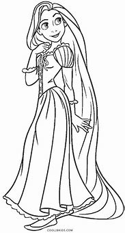 Image result for Rapunzel Black and White Coloring Pages