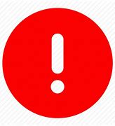 Image result for Red Exclamation Mark Icon