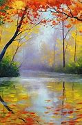 Image result for Acrylic Painting Landscape Trees