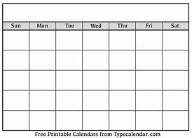 Image result for Free Editable Blank Calendar