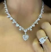 Image result for Purple Diamond-Shaped Heart Necklace