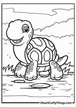 Image result for Turtle Coloring Pages for Toddlers