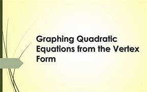 Image result for How to Graph Vertex Form