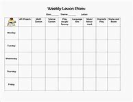 Image result for Free Printable Editable Lesson Plan Template