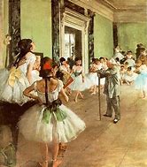 Image result for Edgar Degas Dancing Class