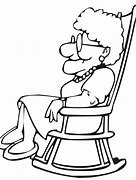 Image result for Old Lady Clip Art Black and White