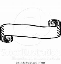 Image result for Scroll Banner Clip Art Black and White