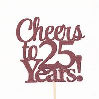 Image result for Happy 25th Birthday Cake Topper SVG