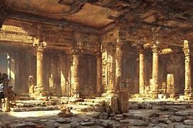 Image result for Ancient Ruin Colunnade Art