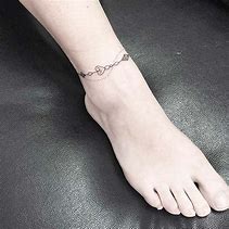 Image result for Ankle Bracelet Tattoos with Initials