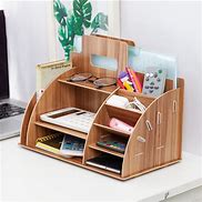 Image result for Desk Storage Shelf Office Desktop Organizer