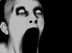 Image result for Scary Human Face Black and White