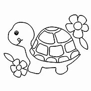 Image result for Turtle Flower Coloring Page