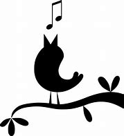 Image result for Bird Singing On Branch in Silhouette