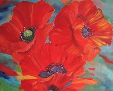 Image result for Red Poppies Wall Art