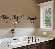 Image result for Bathroom Vinyl Wall Decals